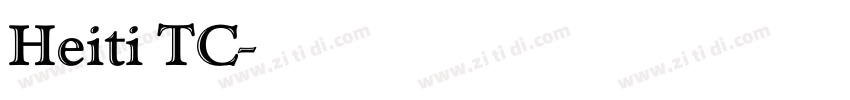 Heiti TC字体转换